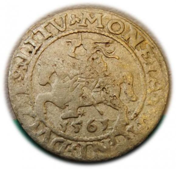 Półgrosz 1561 Zygmunt II August Wilno (1)