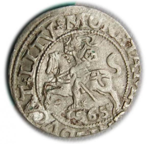 Półgrosz 1565 Zygmunt II August Wilno (1)