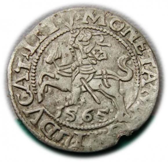 Półgrosz 1565 Zygmunt II August Wilno (1)