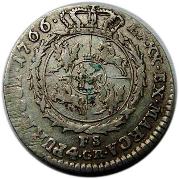 Złotówka koronna 1766 Stanisław August Poniatowski Warszawa (2)