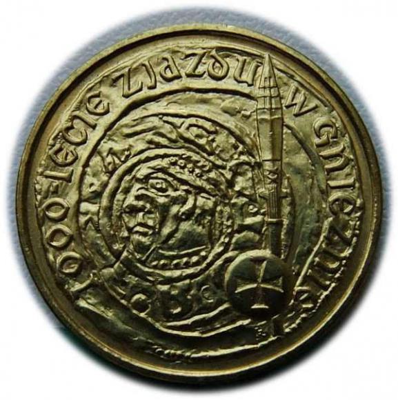 2 złote 2000, 1000 lat zjazdu w Gnieźnie NG (1)