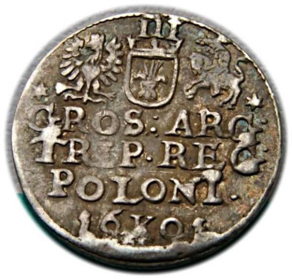 Trojak 1601 Zygmunt III Waza Kraków (2)