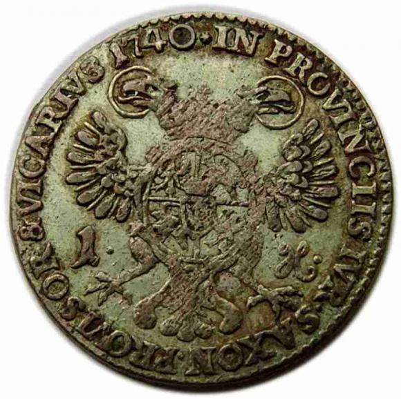 Grosz 1740 August III Sas Drezno (2)