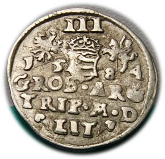 Trojak 1584 Stefan Batory Wilno (2)