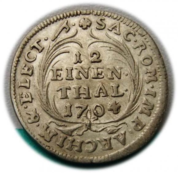 1/12 talara 1704 August II Mocny Drezno (1)