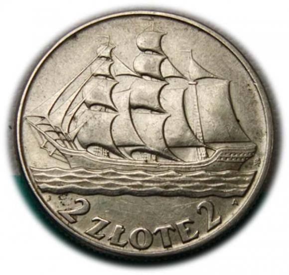 2 złote 1936 Żaglowiec, Warszawa (1)