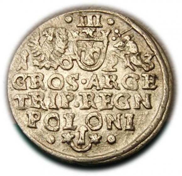 Trojak 1623 Zygmunt III Waza Kraków (2)
