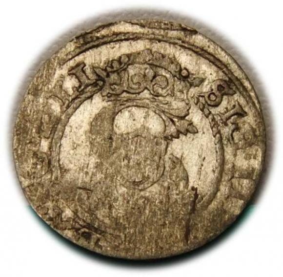 Szeląg 1595 Zygmunt III Waza Ryga (1)