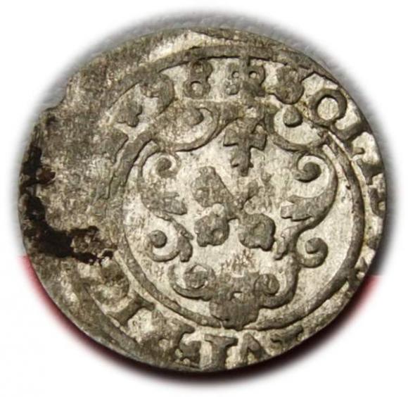 Szeląg 1598 Zygmunt III Waza Ryga (2)