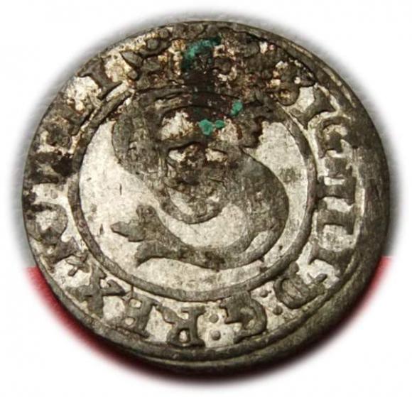 Szeląg 1598 Zygmunt III Waza Ryga (1)