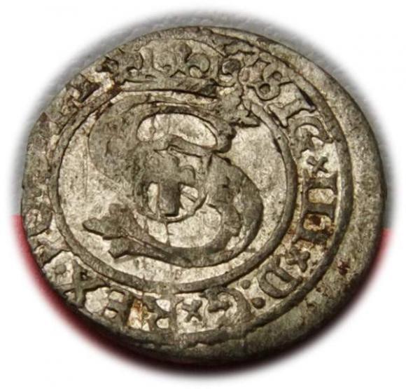 Szeląg 1599 Zygmunt III Waza Ryga (1)