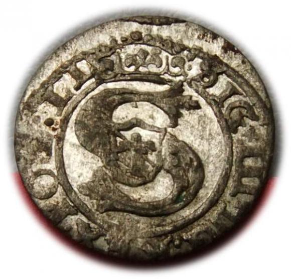 Szeląg 1601 Zygmunt III Waza Ryga (1)