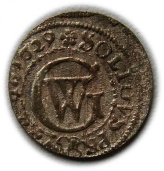 Szeląg 1629 Jerzy Wilhelm Prusy Królewiec (1)