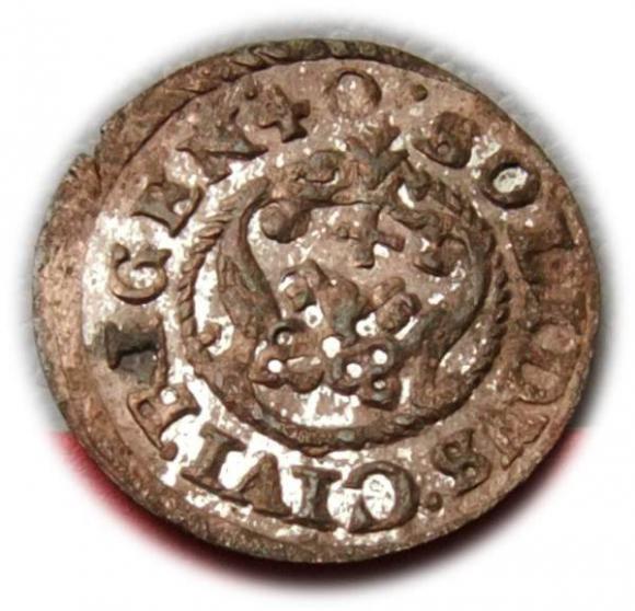 Szeląg 1640 Krystyna Waza Ryga (2)