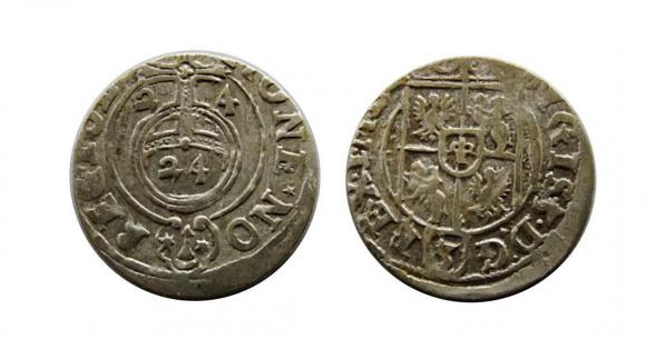 Półtorak 1624 Zygmunt III Waza Bydgoszcz (1)