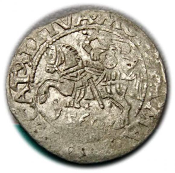 Półgrosz 1560 Zygmunt II August Wilno (1)