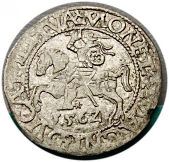 Półgrosz 1562 Zygmunt II August Wilno (1)