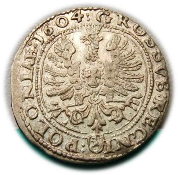Grosz 1604 Zygmunt III Waza Kraków (2)