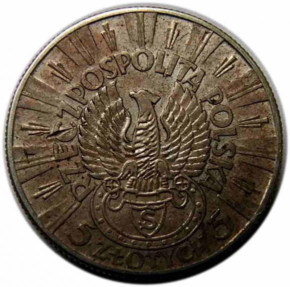 5 złotych 1934 Józef Piłsudski Orzeł Legionowy (2)