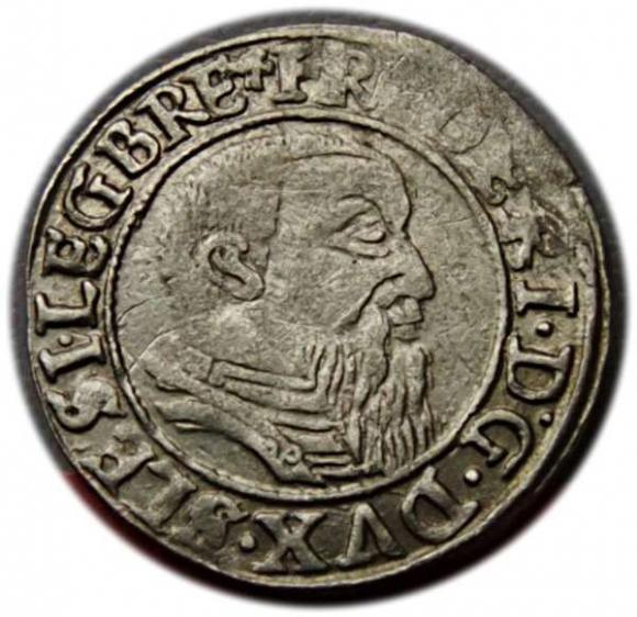 Grosz 1544 Fryderyk II Legnicki Księstwo Brzesko - Legnicko - Wołowskie Legnica (1)