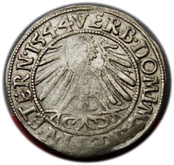 Grosz 1544 Fryderyk II Legnicki Księstwo Brzesko - Legnicko - Wołowskie Legnica (2)