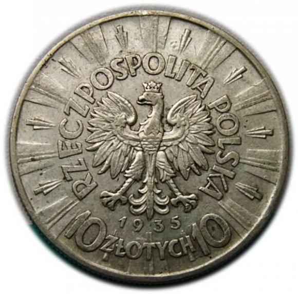 10 złotych 1935 Józef Piłsudski Warszawa (2)