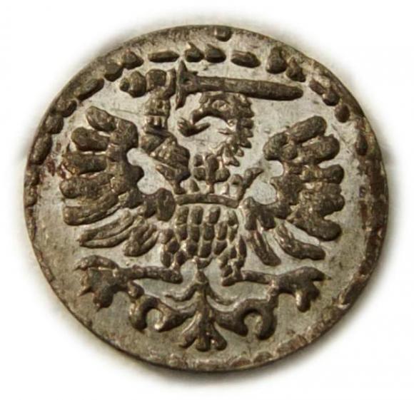 Denar 1595 Zygmunt III Waza Gdańsk (2)
