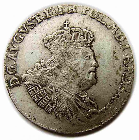 30 groszy 1762 August III Sas Gdańsk
