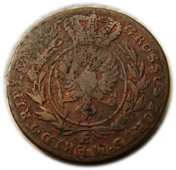 Trojak 1796 Fryderyk Wilhelm II Prusy Południowe Wrocław (2)