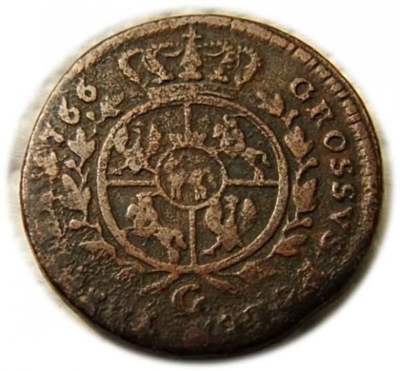 Trojak 1766 Stanisław August Poniatowski Warszawa (2)