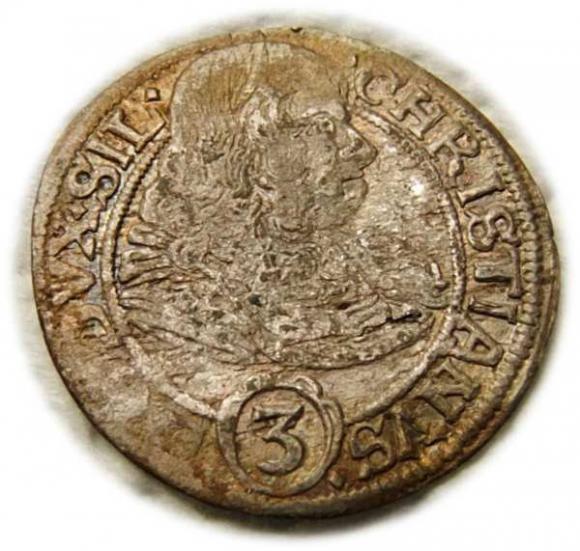 3 krajcary 1669 Chrystian Wołowski Księstwo Brzesko-Legnicko-Wołowskie Brzeg (1)