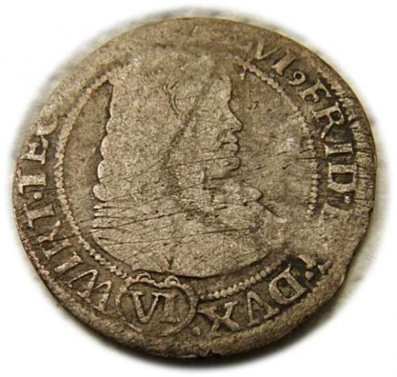 6 krajcarów 1674 Sylwiusz Fryderyk Witemberski Księstwo Oleśnickie Oleśnica (1)