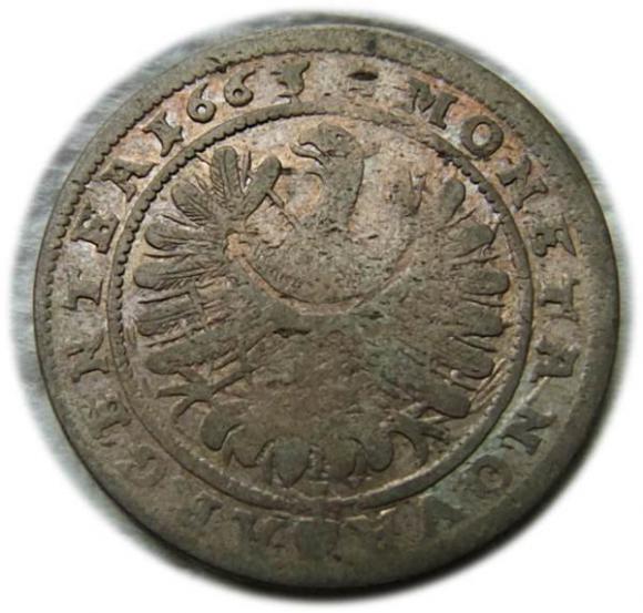 15 krajcarów 1663 Jerzy III Brzeski Księstwo Brzesko - Legnicko - Wołowskie Brzeg (2)