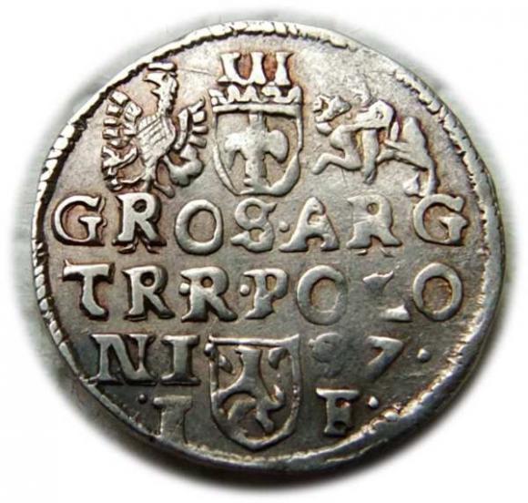Trojak 1597 Zygmunt III Waza Lublin (2)