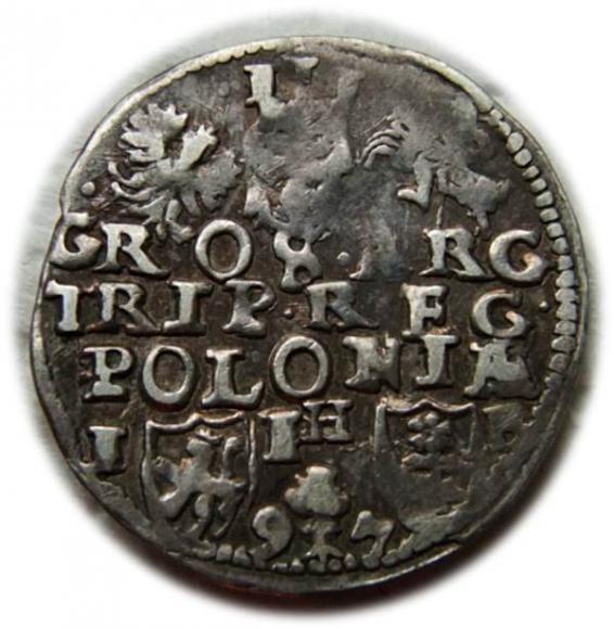 Trojak 1597 Zygmunt III Waza Poznań (2)