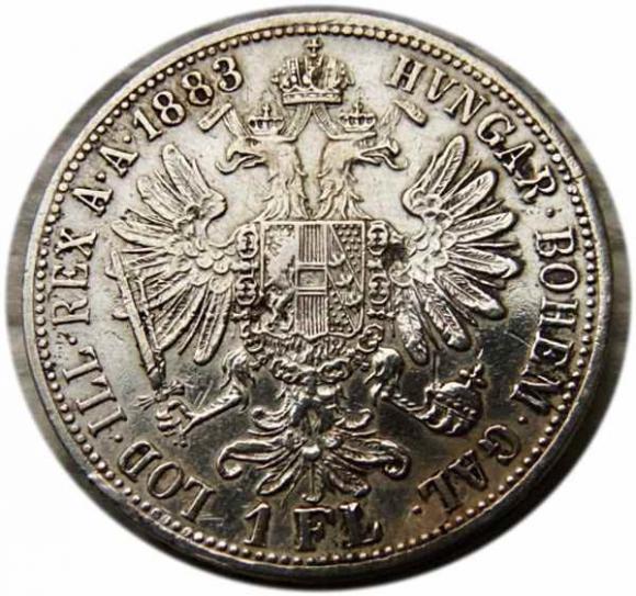 Floren 1883 Franciszek Józef I Austria Wiedeń (2)