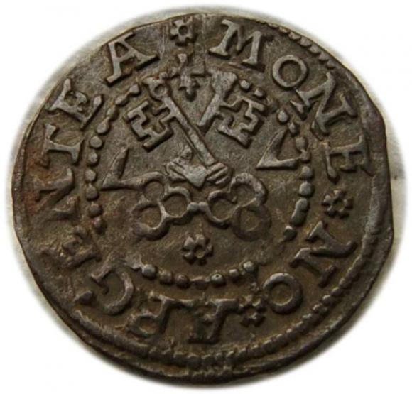 Szeląg 1577 Wolne Miasto Ryga (1)