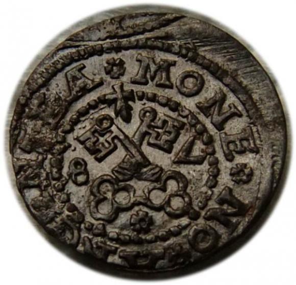 Szeląg 1578 Wolne Miasto Ryga (2)