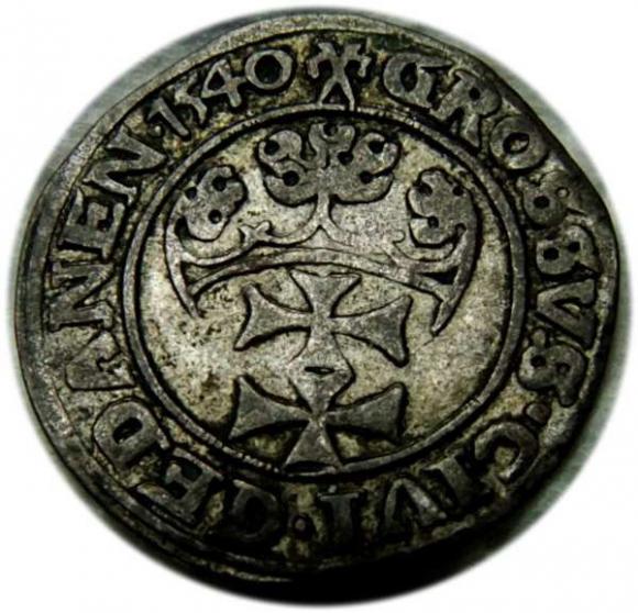 Grosz 1540 Zygmunt I Stary Gdańsk (2)