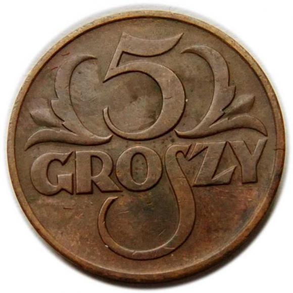 5 groszy 1937 II RP Warszawa (1)
