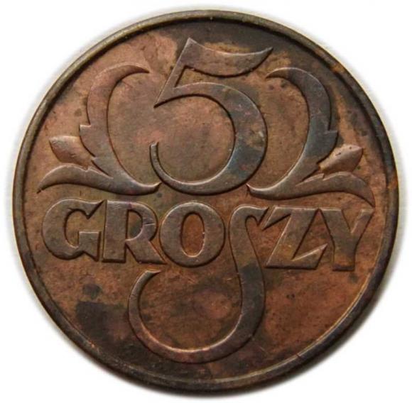 5 groszy 1937 II RP Warszawa (1)