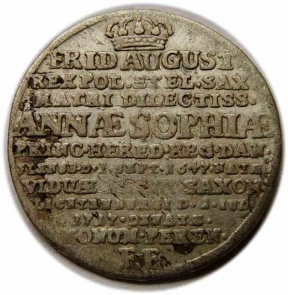 Grosz 1717 August II Mocny Drezno (2)