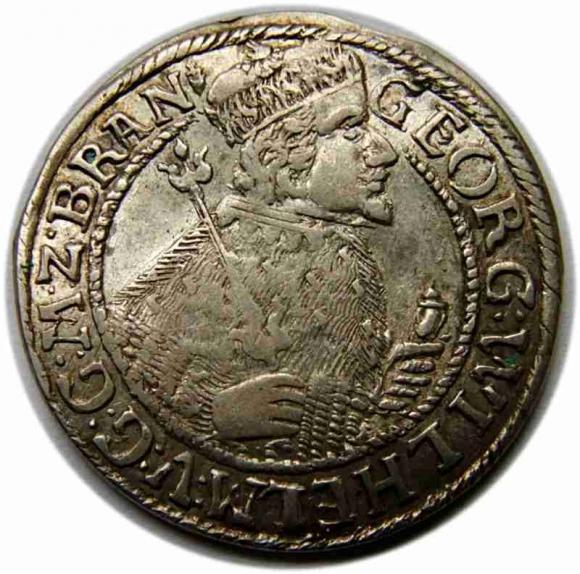 Ort 1624 Jerzy Wilhelm Księstwo Pruskie Królewiec (1)