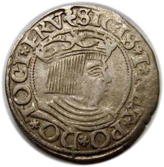 Grosz 1535 Zygmunt I Stary Gdańsk (1)