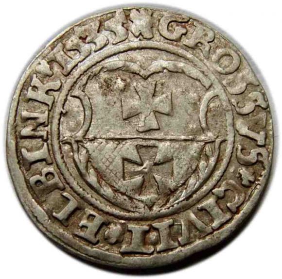 Grosz 1535 Zygmunt I Stary Elbląg  (1)