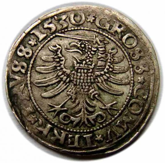 Grosz pruski 1530 Zygmunt I Stary Prusy Królewskie Toruń (2)