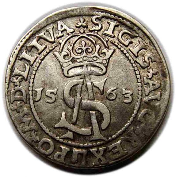 Trojak 1563 Zygmunt II August Wilno (1)