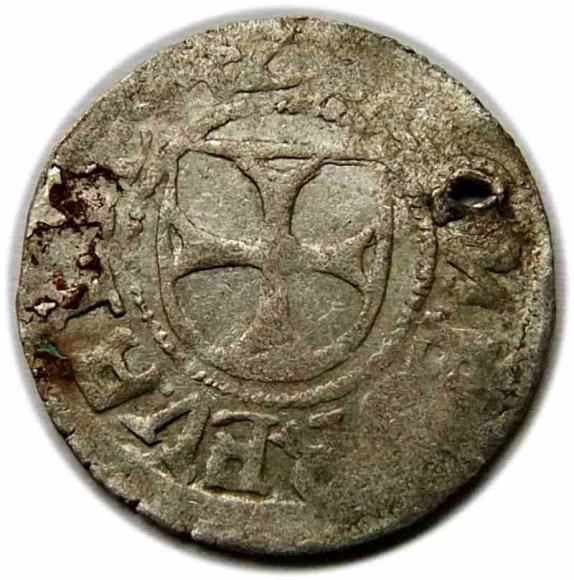 Szeląg Herman von Bruggenei Zakon Kawalerów Mieczowych Rewal (1)