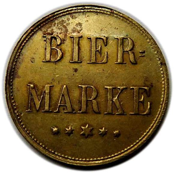 Żeton piwny Bogatynia / Reichenau (2)