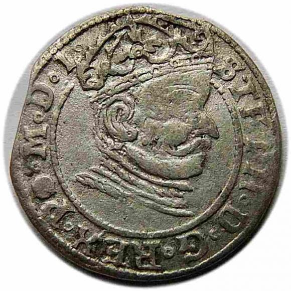 Grosz 1581 Stefan Batory Ryga (1)